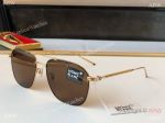 Best Quality Montblanc Replica Sunglasses MB0214S Brown Lenses